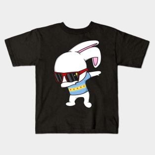 Hip Hop Bunny Dabbing Kids T-Shirt